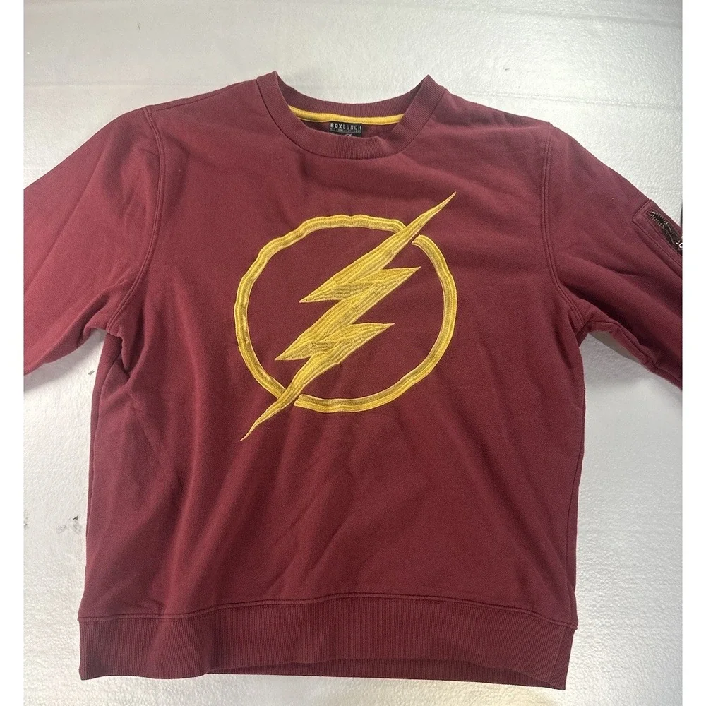 VTG Box Lunch "The Flash"  Embroidered‎ Sweatshirt Crewneck Size Small S (18) - Picture 16 of 16